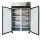 2 puertas Vidrio Dual Congelador Refrigerador Industrial